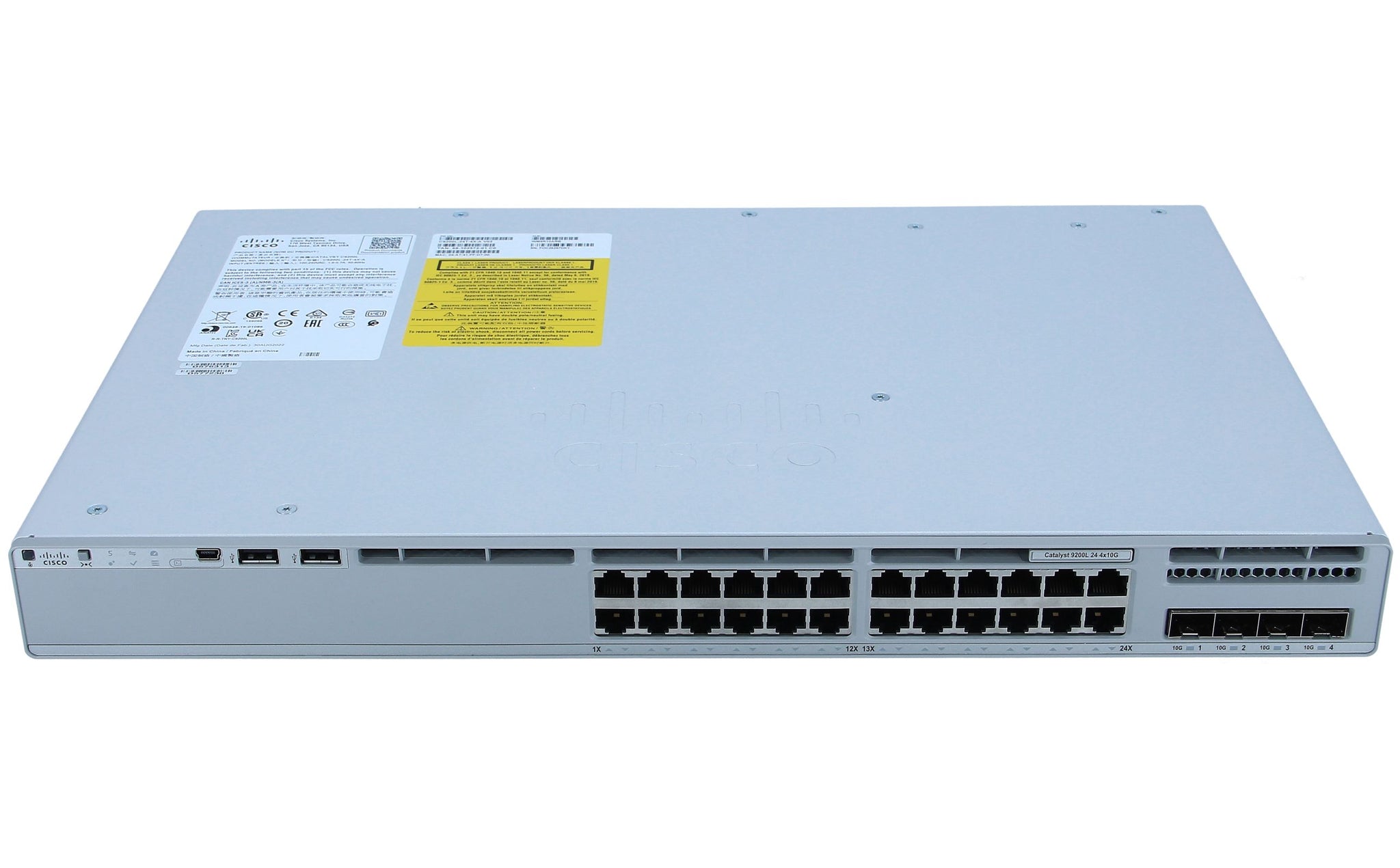 Cisco Catalyst 9200L 24-Port Gigabit Managed Switch with 4x10G SFP+ (Network Advantage)