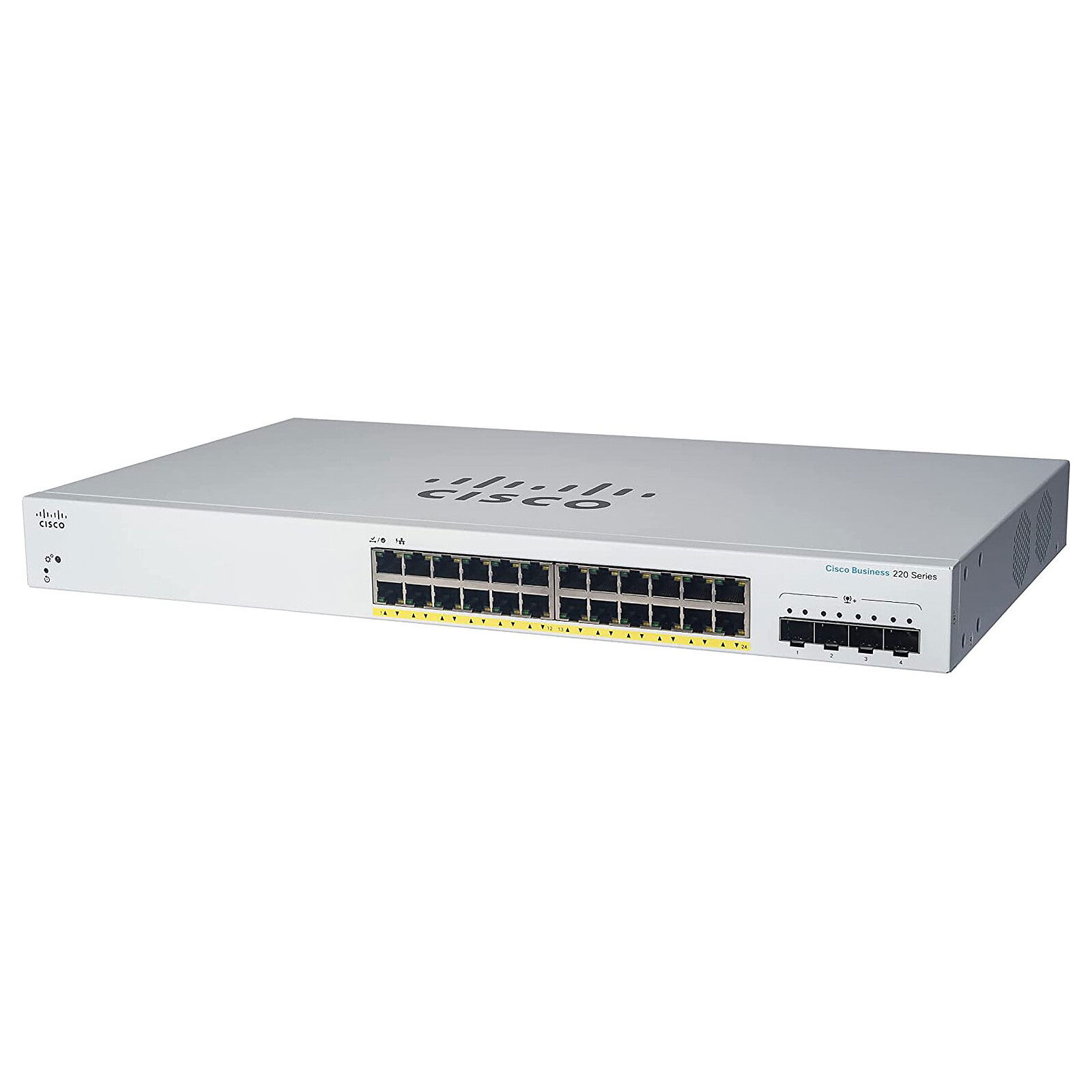 Cisco CBS220 24-Port Gigabit Full PoE Smart Switch with 4x1G SFP