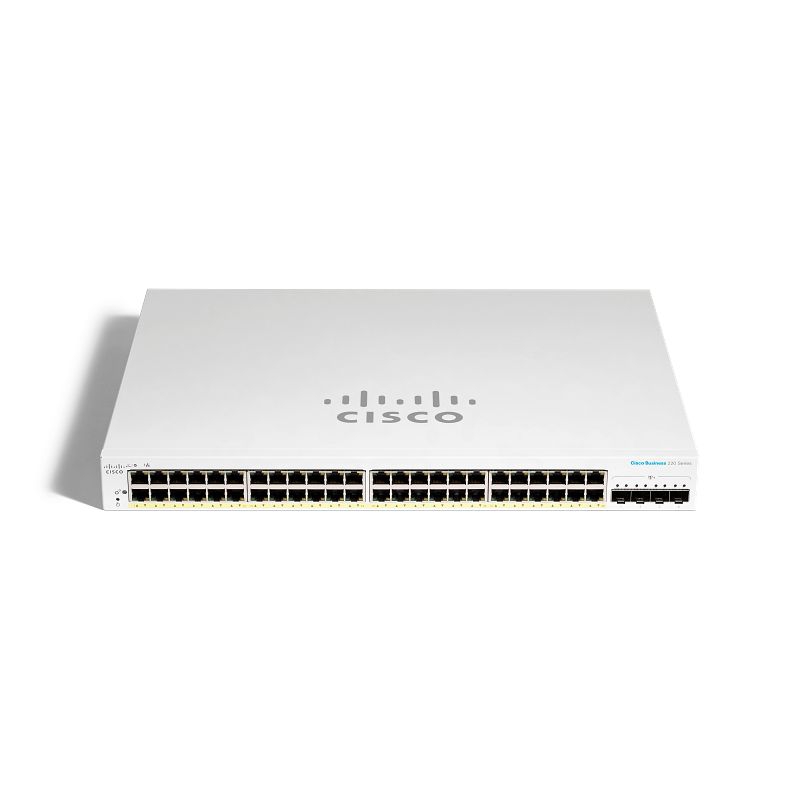 Cisco CBS220 48-Port Gigabit Full PoE Smart Switch with 4x10G SFP+