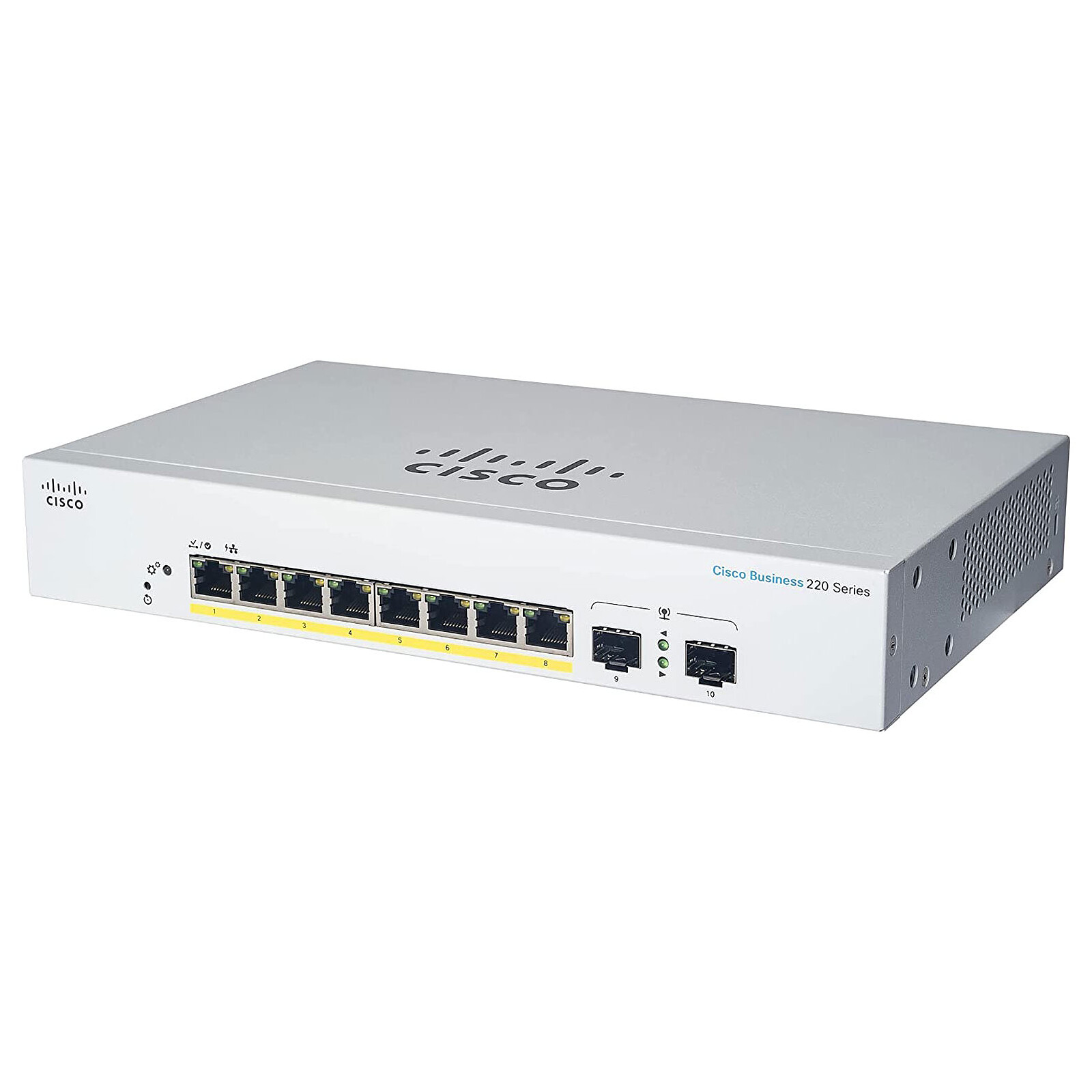 Cisco CBS220 8-Port Gigabit PoE+ Smart Switch with 2x1G SFP